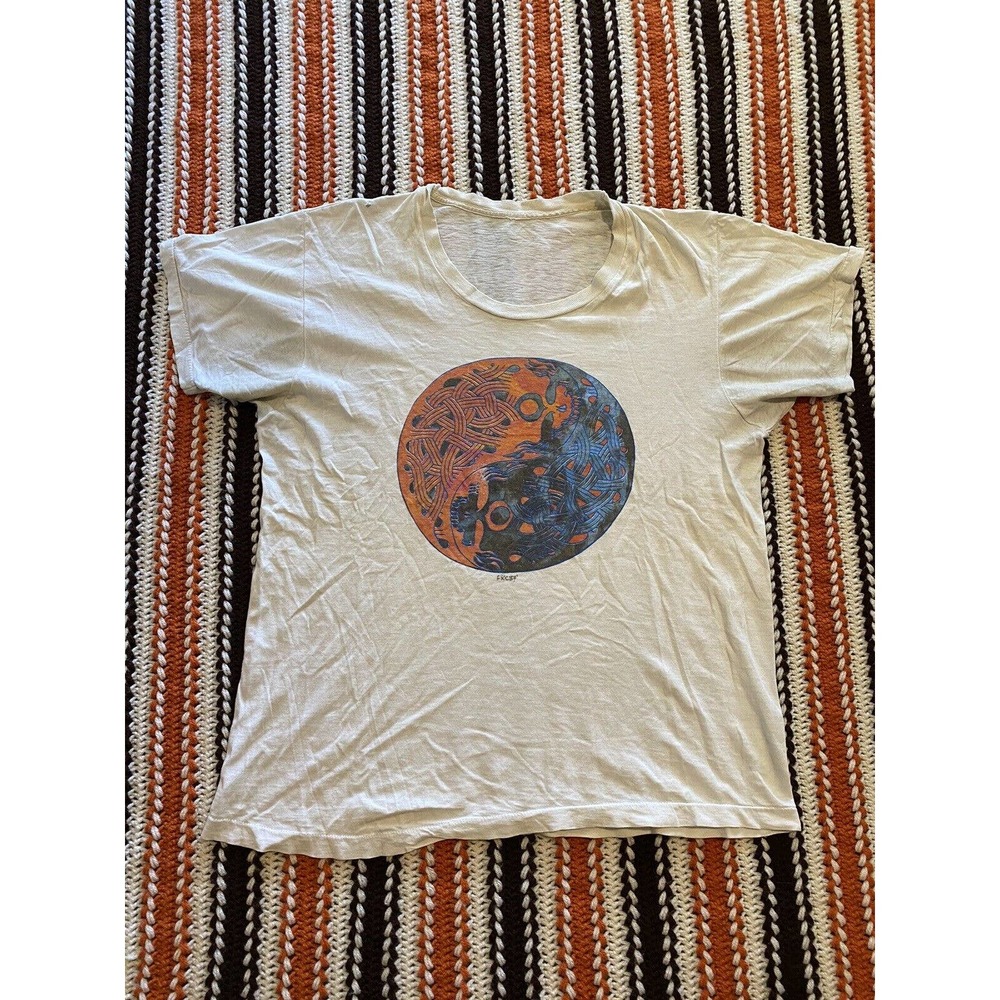 Grateful Dead Vintage Tee Shirt 80s 90s Rock Bone Headz 1987 size Large